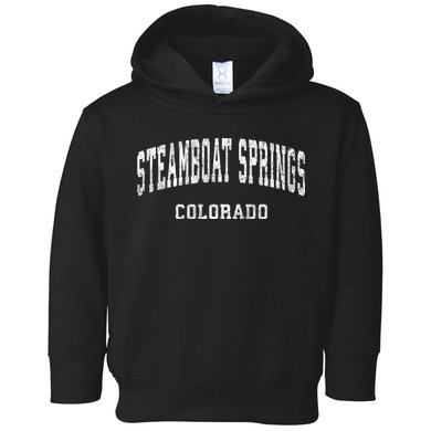 Steamboat Springs Colorado Co Vintage Varsity Sports Toddler Hoodie