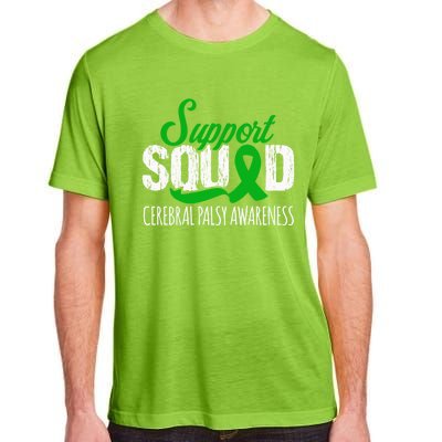 Support Squad Cerebral Palsy Awareness Green Ribbon Cute Gift Adult ChromaSoft Performance T-Shirt