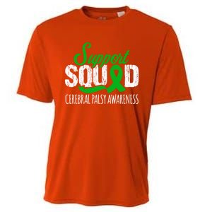 Support Squad Cerebral Palsy Awareness Green Ribbon Cute Gift Cooling Performance Crew T-Shirt