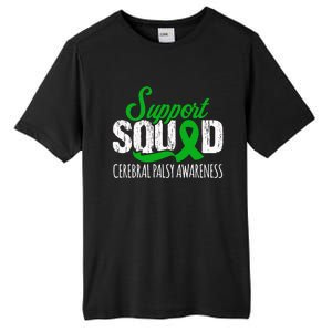 Support Squad Cerebral Palsy Awareness Green Ribbon Cute Gift Tall Fusion ChromaSoft Performance T-Shirt