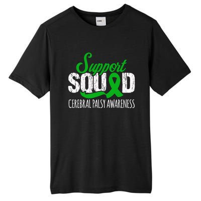 Support Squad Cerebral Palsy Awareness Green Ribbon Cute Gift Tall Fusion ChromaSoft Performance T-Shirt