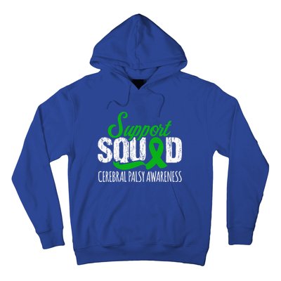 Support Squad Cerebral Palsy Awareness Green Ribbon Cute Gift Hoodie