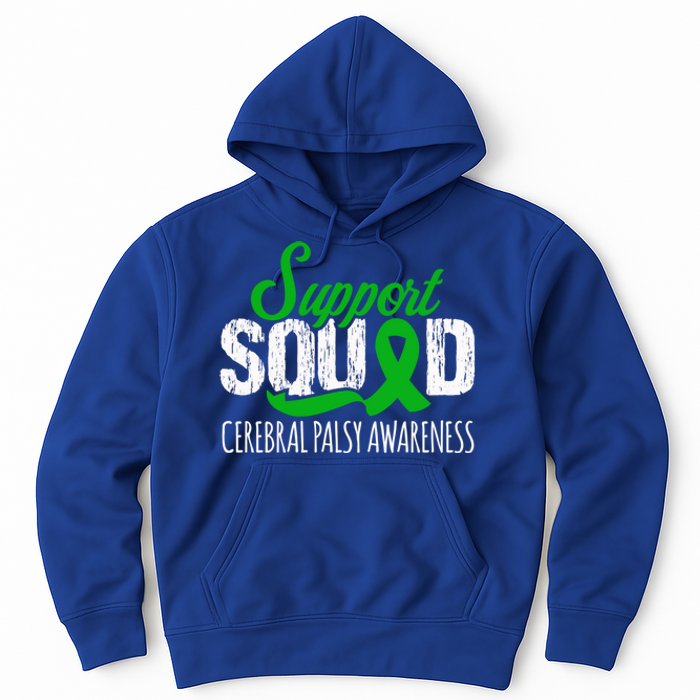 Support Squad Cerebral Palsy Awareness Green Ribbon Cute Gift Hoodie