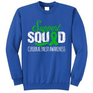 Support Squad Cerebral Palsy Awareness Green Ribbon Cute Gift Sweatshirt