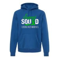 Support Squad Cerebral Palsy Awareness Green Ribbon Cute Gift Premium Hoodie