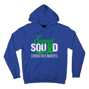 Support Squad Cerebral Palsy Awareness Green Ribbon Cute Gift Tall Hoodie