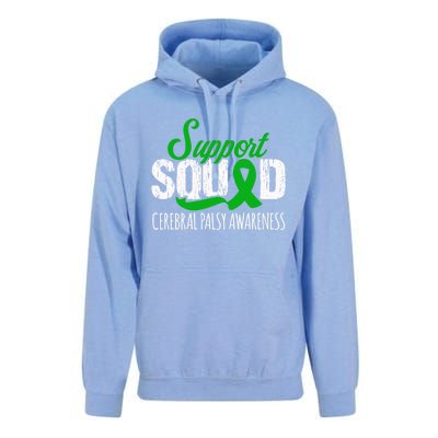 Support Squad Cerebral Palsy Awareness Green Ribbon Cute Gift Unisex Surf Hoodie