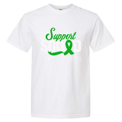 Support Squad Cerebral Palsy Awareness Green Ribbon Cute Gift Garment-Dyed Heavyweight T-Shirt