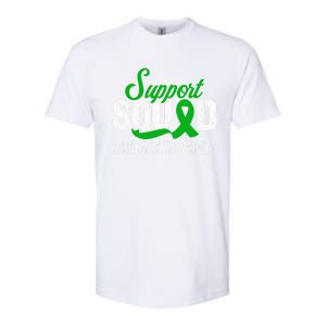 Support Squad Cerebral Palsy Awareness Green Ribbon Cute Gift Softstyle CVC T-Shirt