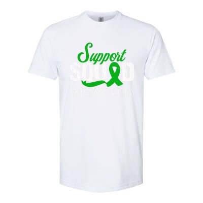 Support Squad Cerebral Palsy Awareness Green Ribbon Cute Gift Softstyle® CVC T-Shirt