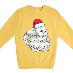 Silkie Silky Chicken Funny Christmas Premium Crewneck Sweatshirt