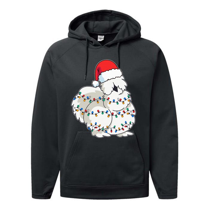 Silkie Silky Chicken Funny Christmas Performance Fleece Hoodie