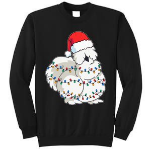 Silkie Silky Chicken Funny Christmas Sweatshirt