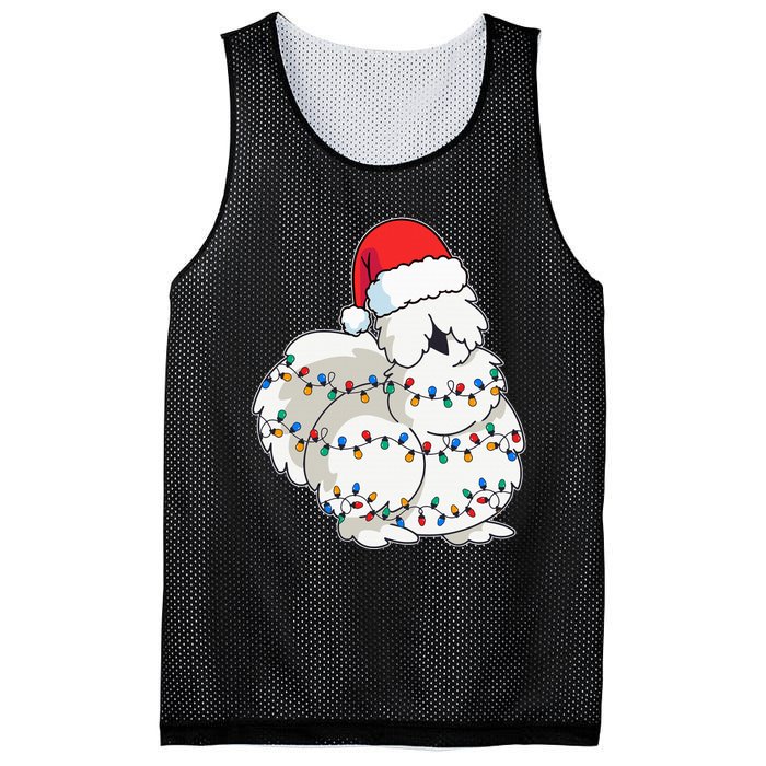 Silkie Silky Chicken Funny Christmas Mesh Reversible Basketball Jersey Tank