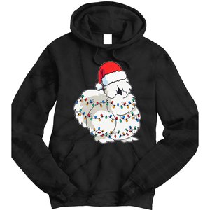 Silkie Silky Chicken Funny Christmas Tie Dye Hoodie