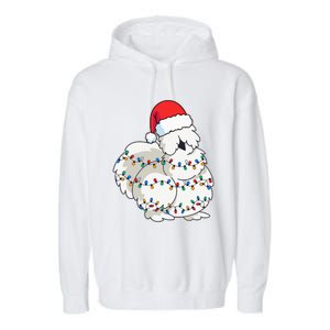 Silkie Silky Chicken Funny Christmas Garment-Dyed Fleece Hoodie