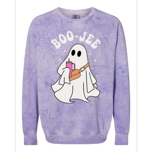 Spooky Season Cute Ghost Halloween Costume Boujee BooJee Colorblast Crewneck Sweatshirt