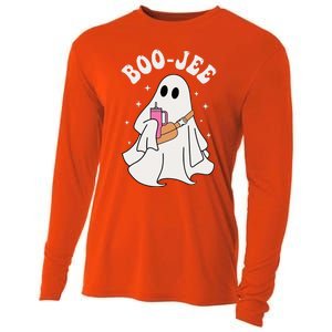 Spooky Season Cute Ghost Halloween Costume Boujee BooJee Cooling Performance Long Sleeve Crew