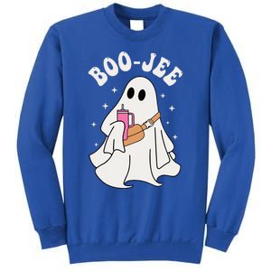 Spooky Season Cute Ghost Halloween Costume Boujee BooJee Tall Sweatshirt