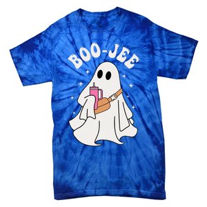 Spooky Season Cute Ghost Halloween Costume Boujee BooJee Tie-Dye T-Shirt