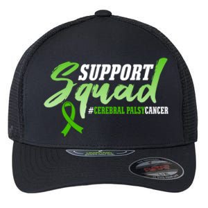 Support Squad Cerebral Palsy Cancer Survivors Ribbon Gift Flexfit Unipanel Trucker Cap