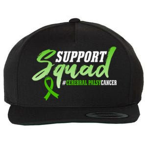 Support Squad Cerebral Palsy Cancer Survivors Ribbon Gift Wool Snapback Cap