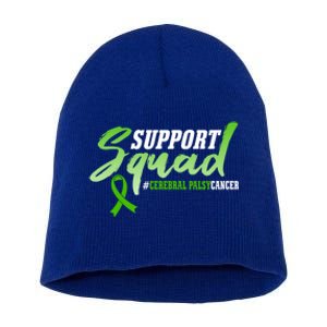 Support Squad Cerebral Palsy Cancer Survivors Ribbon Gift Short Acrylic Beanie