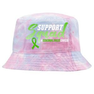 Support Squad Cerebral Palsy Cancer Survivors Ribbon Gift Tie-Dyed Bucket Hat