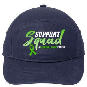 Support Squad Cerebral Palsy Cancer Survivors Ribbon Gift 7-Panel Snapback Hat