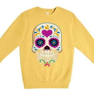 Sugar Skull Calavera Day Of The Dead Dia De Los Muertos Premium Crewneck Sweatshirt