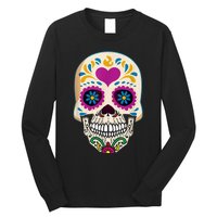 Sugar Skull Calavera Day Of The Dead Dia De Los Muertos Long Sleeve Shirt