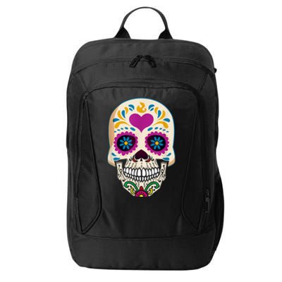 Sugar Skull Calavera Day Of The Dead Dia De Los Muertos City Backpack