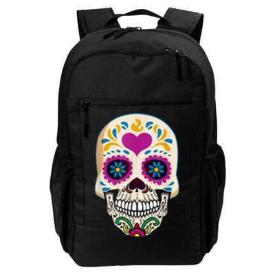 Sugar Skull Calavera Day Of The Dead Dia De Los Muertos Daily Commute Backpack