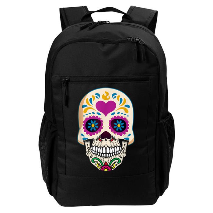 Sugar Skull Calavera Day Of The Dead Dia De Los Muertos Daily Commute Backpack