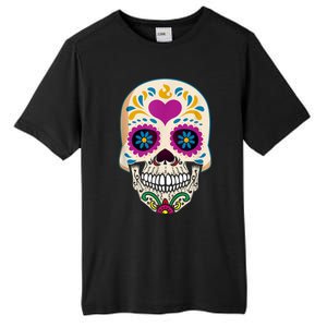 Sugar Skull Calavera Day Of The Dead Dia De Los Muertos Tall Fusion ChromaSoft Performance T-Shirt