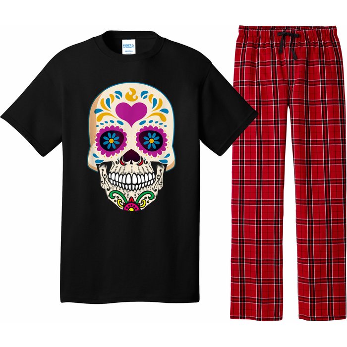 Sugar Skull Calavera Day Of The Dead Dia De Los Muertos Pajama Set