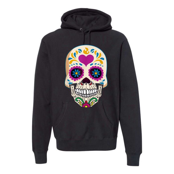 Sugar Skull Calavera Day Of The Dead Dia De Los Muertos Premium Hoodie