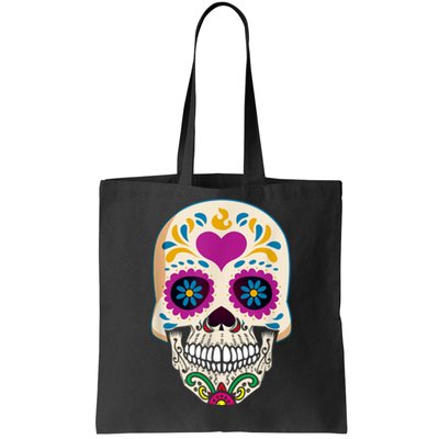 Sugar Skull Calavera Day Of The Dead Dia De Los Muertos Tote Bag