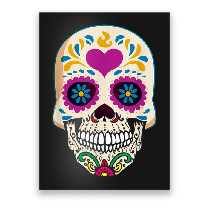 Sugar Skull Calavera Day Of The Dead Dia De Los Muertos Poster