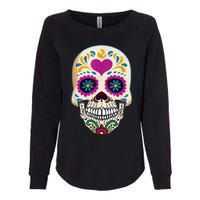 Sugar Skull Calavera Day Of The Dead Dia De Los Muertos Womens California Wash Sweatshirt