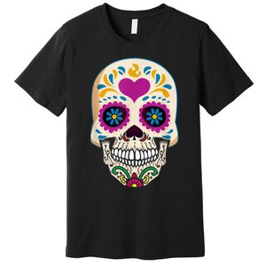 Sugar Skull Calavera Day Of The Dead Dia De Los Muertos Premium T-Shirt