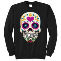 Sugar Skull Calavera Day Of The Dead Dia De Los Muertos Tall Sweatshirt