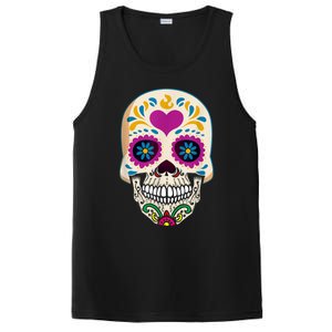 Sugar Skull Calavera Day Of The Dead Dia De Los Muertos PosiCharge Competitor Tank