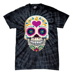 Sugar Skull Calavera Day Of The Dead Dia De Los Muertos Tie-Dye T-Shirt