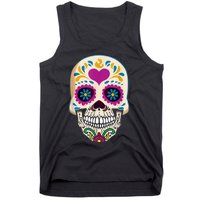 Sugar Skull Calavera Day Of The Dead Dia De Los Muertos Tank Top