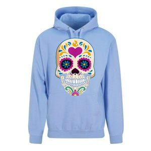 Sugar Skull Calavera Day Of The Dead Dia De Los Muertos Unisex Surf Hoodie