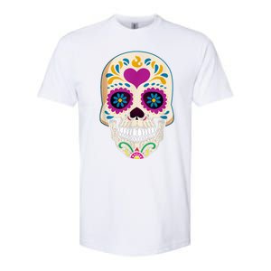 Sugar Skull Calavera Day Of The Dead Dia De Los Muertos Softstyle CVC T-Shirt