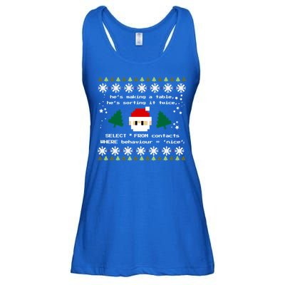 Sql Santa Claus Database Clause Developer Code Db Programmer Gift Ladies Essential Flowy Tank