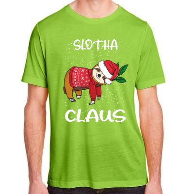 Sloth Santa Claus Merry Slothmas Santa Sloth Slotha Claus Cute Gift Adult ChromaSoft Performance T-Shirt