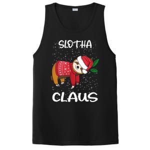 Sloth Santa Claus Merry Slothmas Santa Sloth Slotha Claus Cute Gift PosiCharge Competitor Tank